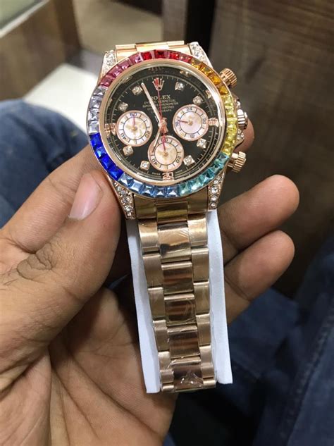 rainbow face rolex